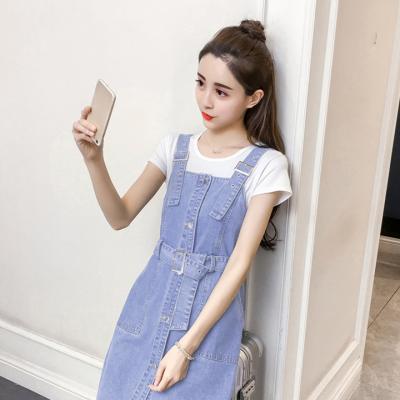 ĐẦM JEAN YẾM LỆCH TÀ THẮT EO (KHÔNG KÈM ÁO) - NY802